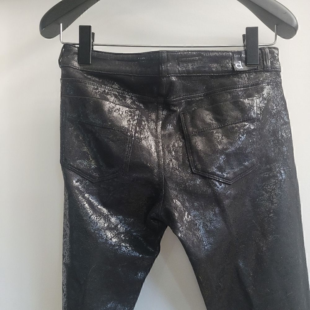 Denimocracy Black snakeskin print soft stretchy jeggings - Picture 5 of 10
